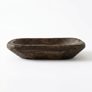 En gros, Bougie en bol en bois sculpté à la main, 3 mèches, cire de soja naturelle, centre de table style ferme, bol décoratif pour la maison, prix bas - Product Image 2