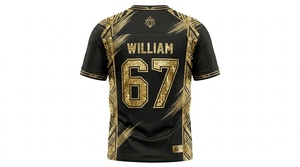 Maillots de football américain personnalisés imprimés par sublimation - Ensembles en gros à manches courtes, protection UV, 100 % polyester - Product Image 3