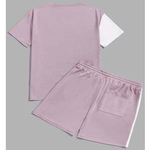 เสื้อกล้ามสองชิ้นสีล้วนสำหรับผู้ชายเสื้อกล้ามไซส์ใหญ่พิเศษแบบกำหนดเองเสื้อยืดบล็อกสีล้วนสำหรับใส่เดินชายหาดฤดูร้อน - Product Image 6