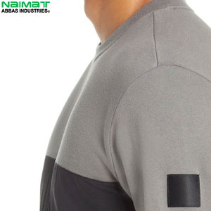 เสื้อสเวตเชิ้ตคอกลมแบบทูโทน คอนทราสต์ พาแนล สำหรับผู้ชาย หลายสี บล็อกสีต่างกัน ผ้าฟลีซ ชุดฝึกซ้อม เสื้อคลุม เสื้อผ้าชั้นนอก - Product Image 6