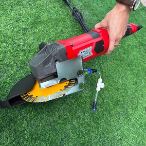 High Efficiency Industrial Electric Wall Chaser 2500W 7500RPM Groove <b>Cutter</b> for Wet Cutting Concrete <b>Brick</b> Wall 150-205mm - Product Image 3