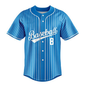 <b>Top</b> Quality New Factory Sportswear Baseball Jersey Hot Sale Outfit Budget Friendly Button Up Adult Sublimation Baseball Jersey - Product Image 3