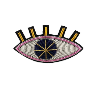 Premium Embroidered Twill Fabric Custom Logos Designs High Quality OEM Washable Custom Brand Bullion Wire Badges Safety <b>Pin</b> - Product Image 1