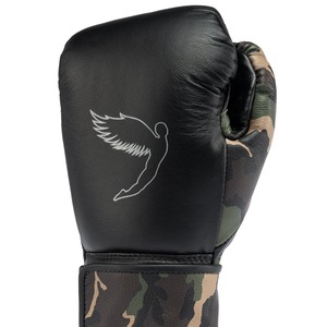 Último Conjunto de Boxeo Negro y Camuflaje, Conjuntos de Sparring, Equipos de Entrenamiento y Deportes, Cuero Genuino de Vaca, Sparring Muay Thai - Product Image 4