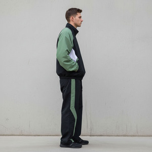 Sporty Men Windbreaker Tracksuit Casual Running Outfit Breathable Activewear Jacket Elastic Waist <b>Jogger</b> Pants for low prices - Product Image 6