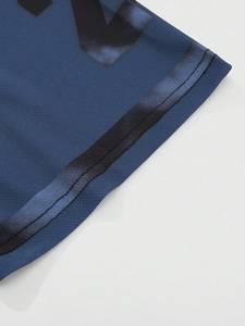 Maillot de football américain en gros, col en V oversize, manches courtes, unisexe, personnalisable, pour équipe, fournisseur OEM - Product Image 4