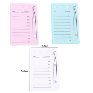 Palette de rangement en acrylique dépoli pour extensions de cils magnétiques, avec logo personnalisé et fente pour anneau de colle, pour salons de cils - Product Image 6