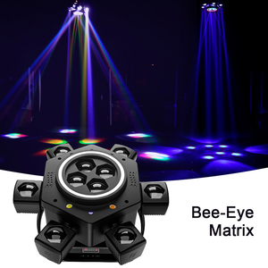50W-120W LED Moving Head DMX512 Beam Wash Laser Strobe 2/3/4/6 Arm Bee Eye & Magic Ball Effekt DJ-Lichter - Product Image 6