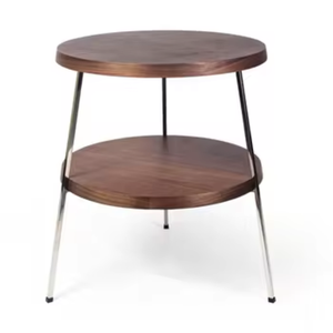 โต๊ะไม้สักทรงกลมสำหรับตกแต่งบ้านห้องรับแขก - Product Image 1