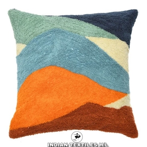 Handmade Indian Cotton Luxury Woven Tufted <b>Sofa</b> Cushion Cover Household <b>Pillow</b> Cases Eco-Friendly Custom OEM Wholesale - Product Image 1