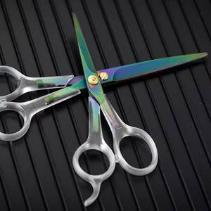 Morje Surgical Stainless Steel Hair Scissors Sharp Blade <b>Long</b> <b>Handle</b> Right Handed Barber <b>Shears</b> for Haircutting - Product Image 2