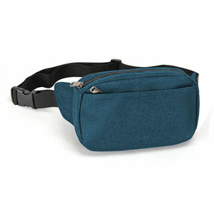 The PLAYER'S POINT <b>Black</b> 600D Polyester Unisex Waist <b>Bag</b> 16x32x10cm Multi-Pocket Fanny Pack with Adjustable <b>Strap</b> for Daily Use - Product Image 2