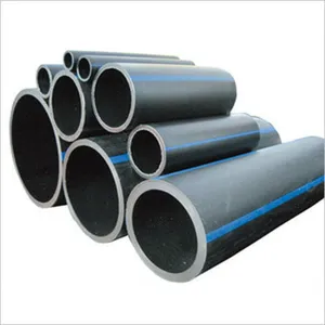 Round Shape Head Leak Resistant Hdpe Plastic Industrial Pipes For Water Supply PE Pipeline With Fiftings
