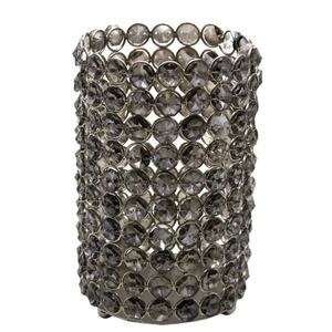 Bougeoirs décoratifs en fer nickelé et cristal pour décoration intérieure, design moderne, nouveauté 2024 - Product Image 1