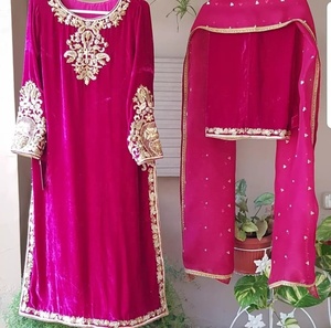 Costume en velours indien, dernière édition de mariage, tenue d'occasion spéciale, produit populaire, robe 2022 - Product Image 5