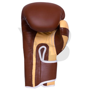 ถุงมือชกมวยคุณภาพพรีเมียมสั่งทำพิเศษ สำหรับฝึกซ้อมและแข่งขัน ผลิตจากหนังแท้สำหรับนักสู้ คุณภาพสูง ป้องกันได้อย่างดีเยี่ยม - Product Image 3