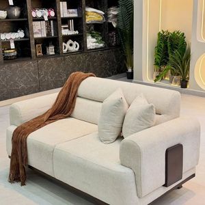 Canapé en teck moderne et luxueux, mobilier contemporain rembourré pour salon, hôtel, villa, salle de séjour - Product Image 2
