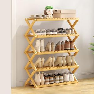 Heavy Duty Wooden <b>Shoe</b> Rack Organizer With Strong Shelves And High Load Capacity For Multiple <b>Shoes</b> Storage - Product Image 5