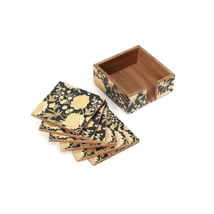 Posavasos pintado a mano en 3D de la India para exportación a precio mayorista para uso en hoteles y hogares por blossom craft india - Product Image 4