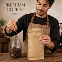 Sachets de café imprimés sur mesure, pochettes verticales numériques à fermeture éclair pour grains de café torréfiés, café moulu et emballage pour torréfacteurs