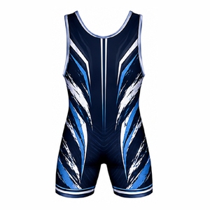 Custom Sublimated Wrestling <b>Singlets</b> Athletic Wrestling Uniforms for Youth Men Teams Training Match Competition Apparel - Product Image 3