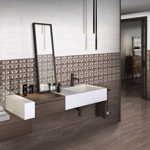 Azulejo cerámico blanco brillante de 300x600 mm, revestimiento de pared minimalista para interiores de oficinas modernas y edificios comerciales de primera calidad - Product Image 3