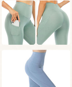 Leggings Premium pour Femmes à Prix de Gros, Tissu de Qualité et Ceinture Flatteuse, Pantalons de Yoga Personnalisés pour Femmes, Coutures Robustes AI-YL-040 - Product Image 5