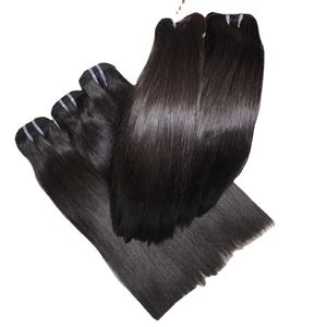 Paquete de cabello wefft de muestra gratis, máquina de cabello humano vietnamita súper doble dibujado de la mejor calidad, Color ceniza - Product Image 5