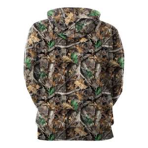 Sweat à capuche camouflage personnalisé pour homme, motif Real Tree, polaire tactique, pull de chasse, streetwear d'extérieur, veste à capuche - Product Image 6