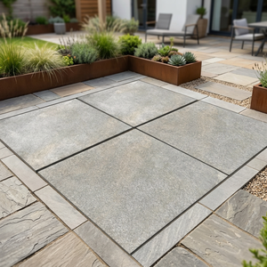 Baldosas de Porcelana para Exteriores de 600x600 mm, Estilo Europeo, Color Piedra Hazel Ash, 20 mm de Grosor, Resistentes, para Pavimentación de Entradas - Product Image 3