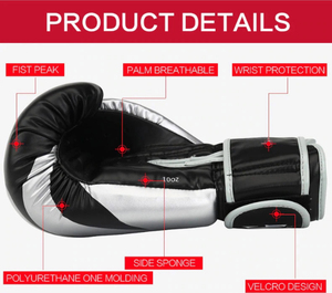 Professional Muay Thai <b>Style</b> Punching Gloves Winning Design <b>Gel</b> Sparring Training Gloves Cowhide PU Leather Boxing Martial Arts - Product Image 2