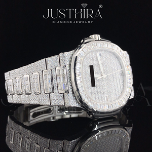 Reloj de Cuarzo con Diamantes Moissanite de Excelente Calidad para Mujer, Diseño Delgado, Elegante y Moderno, Disponible para Regalo - Product Image 2