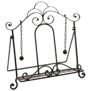 Elegante Soporte Metálico Ajustable Multifuncional para Libros de Cocina, Revistero, Organizador de Almacenamiento, Estantería Blanca para Decoración del Hogar - Product Image 4