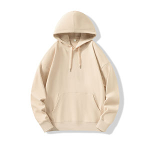 Sweat-shirts à capuche en coton épais de haute qualité pour femmes, logo imprimé personnalisé, col à capuche avec cordons de serrage, service OEM - Product Image 1