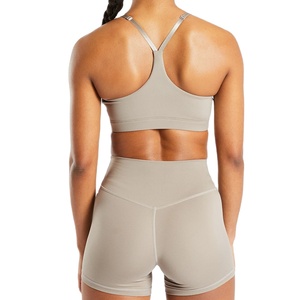 Venta al por mayor de alta calidad a prueba de golpes Fitness Running Sports Bra Copa fija mujeres hermosa espalda Flexible Fitness Bra para correr - Product Image 3