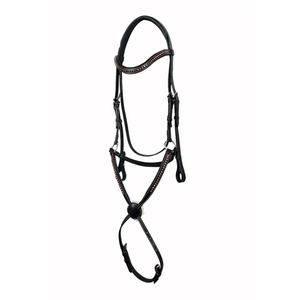 Brida de Cuero de Lujo para Caballo con Diadema de Cristal, Talla Completa, Embalaje Personalizado, Fabricada en Fábrica - Product Image 4