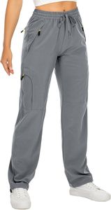 Pantalon cargo pour femme, coupe ample confortable, taille haute, multi-poches, pantalon décontracté, streetwear, bas de tenue tendance - Product Image 2