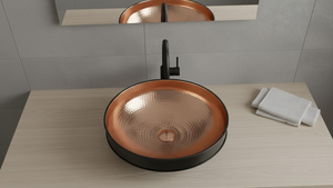 Lavabo en cuivre fait main, lavabo de salle de bain marocain, lavabo décoratif en cuivre, lavabo artisanal en métal pour salle de bain - Product Image 5