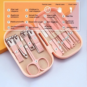Juego de Cortaúñas de Acero Inoxidable, Kit de Herramientas de Manicura y Pedicura con Lima de Uñas y Tijeras para Cutículas, para el Hogar, Viajes y Regalos - Product Image 3