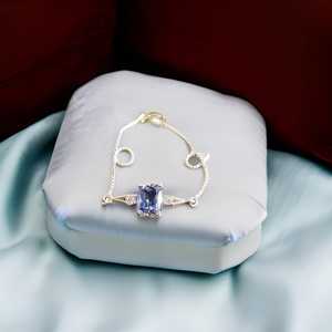 Sterling <b>Silver</b> Sapphire Oval Cut Luxury Vintage IGI Certified High-quality Handmade Women's Wedding Anniversary Engagement Gift - Product Image 2