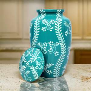 Urne funéraire commémorative pour cendres humaines, pot de conservation des souvenirs, peinte à la main, nouvelle collection, prix de gros - Product Image 5