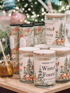 Elegante vela de tarro de cera de coco para ocasiones festivas-Etiqueta privada Navidad Día DE LA MADRE Pascua Acción de Gracias para chocolate - Product Image 4