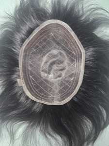 Swiss Lace U Part <b>Wig</b> Remy Human Hair Natural Black Transparent Lace Glueless Medium Length 130% Density Indian Hair - Product Image 2