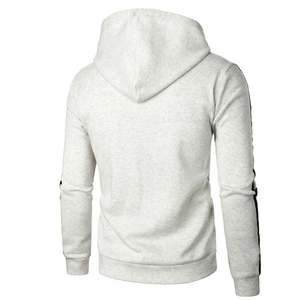 Sweat-shirt à capuche décontracté gris clair pour homme, pull-over tendance hiver - Product Image 2