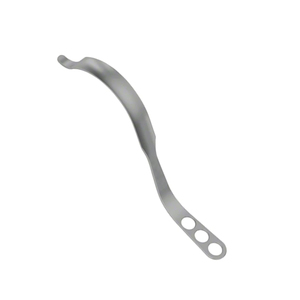 Elevador de codo femoral curvo con punta roma de 12.12 mm, instrumento quirúrgico óseo, herramienta ortopédica con mandíbula de 10 mm de ancho y 26 mm de longitud. - Product Image 1