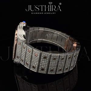 Reloj de Cuarzo con Diamantes Moissanite de la Mejor Calidad, Estilo Ejecutivo para Hombre, Resistente al Agua, Disponible en Grandes Cantidades, Precio de Fábrica - Product Image 3