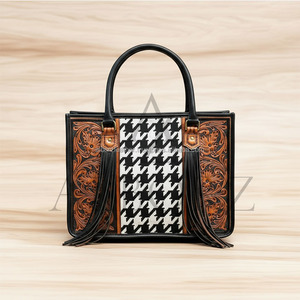 Bolso de mano Vintage de cuero genuino para mujer, venta al por mayor, hecho a mano, de gran capacidad, para trabajo, monedero de viaje, cremallera de Metal, Primavera/invierno - Product Image 2