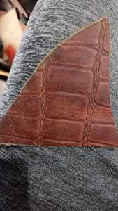 Cuir gaufré pour sacs à main, cuir de vachette véritable à motifs grainés, fournisseur de matériaux de luxe pour fabricants de sacs et de chaussures - Product Image 3