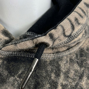 Sweat-shirt à capuche tie-dye pour homme, coupe classique, en coton tricoté, décontracté, pour l'automne, avec poche avant - Product Image 4
