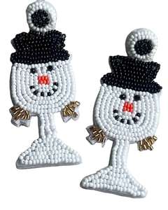 Pendientes Colgantes de Latón Hechos a Mano con Diseño de Santa Claus, Bordado Geométrico con Cuentas, Joyería Festiva al Mejor Precio - Product Image 5